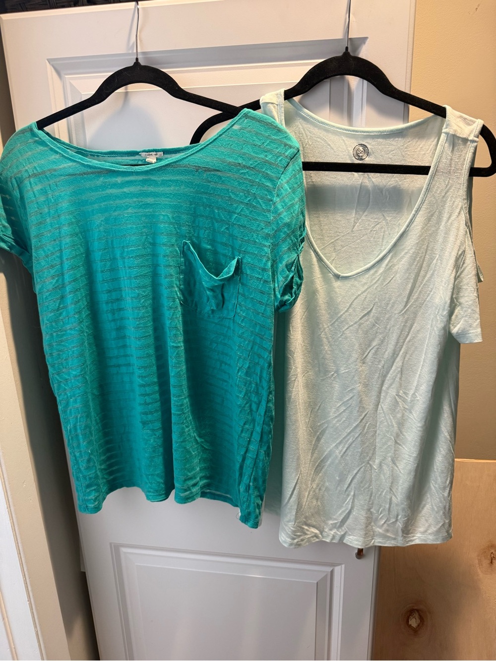 2 female juniors  Short Sleeve Tops